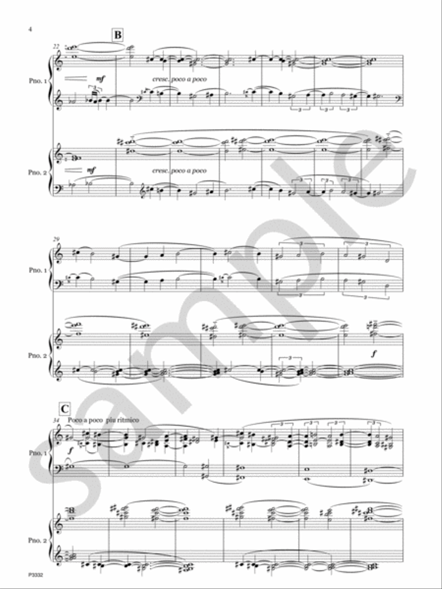 Handwork Piano Duet scores gallery preview page 4