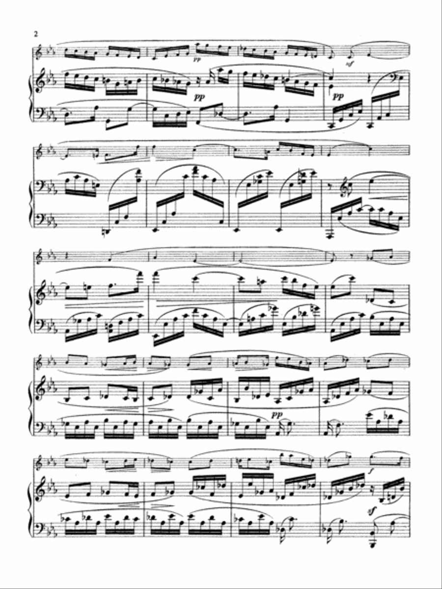 Suite, Opus 34, No. 1 for Flute and Piano Small Ensemble scores gallery preview page 3