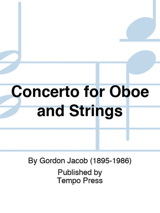 Book cover for Concerto for Oboe and Strings