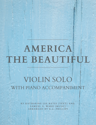 America the Beautiful - Violin Solo with Piano Accompaniment