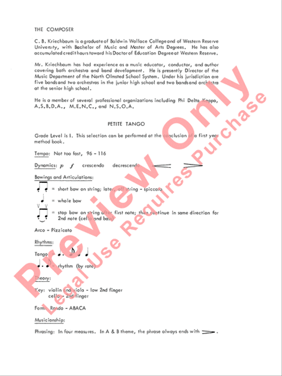 Petite Tango String Orchestra scores gallery preview page 3