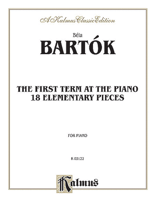 Book cover for The First Term at the Piano -- Eighteen Elementary Pieces