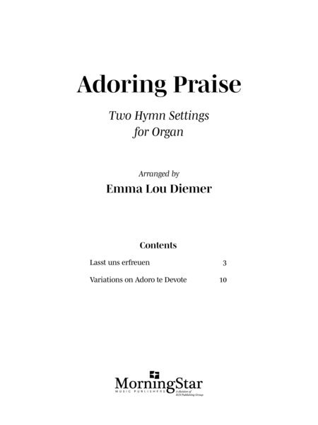 Adoring Praise: Two Hymn Settings