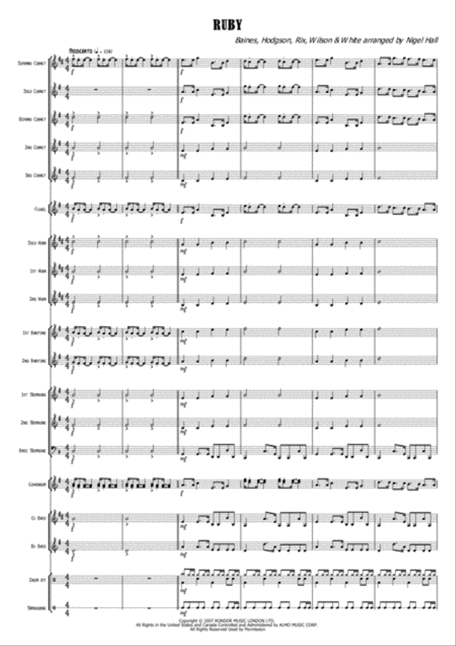 Ruby Brass Band scores gallery preview page 2