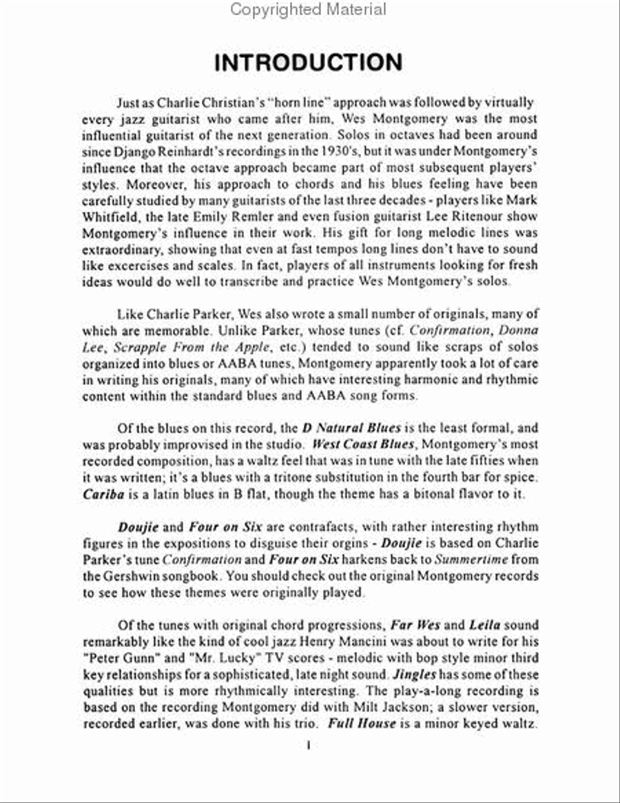 Volume 62 - Wes Montgomery Guitar scores gallery preview page 3