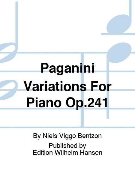 Paganini Variations For Piano Op.241