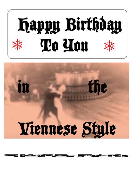 Happy Birthday in the Viennese Style image number null