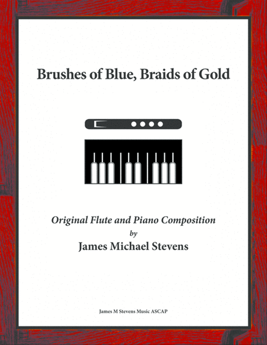 Brushes of Blue, Braids of Gold - Flute and Piano Flute Solo scores gallery preview page 1