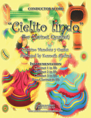 Book cover for Cielito lindo (for Clarinet Quartet)