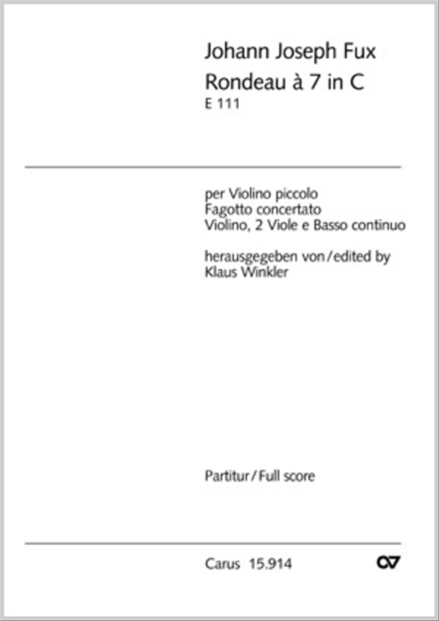 Rondeau in C Violin scores gallery preview page 1