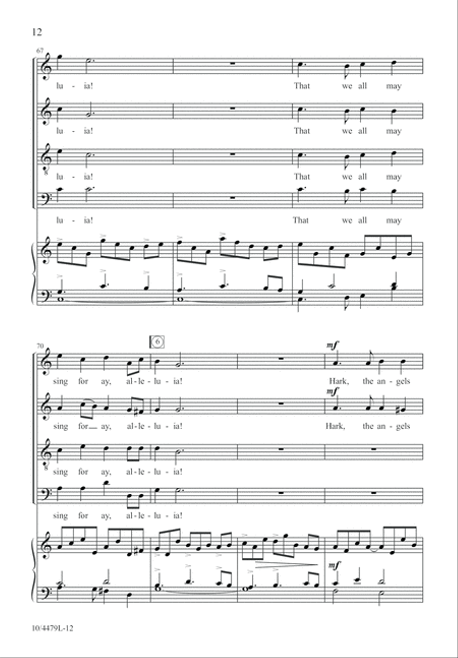 Sing for Joy, Alleluia! Sing for Joy, Alleluia! 4-Part scores gallery preview page 13