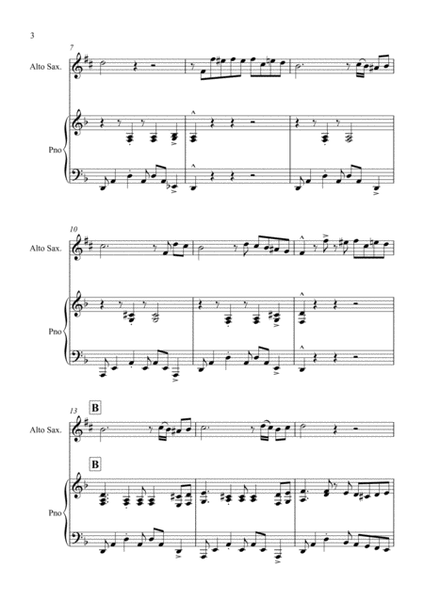 Fur Elise - a Jazz Arrangement for Alto Saxophone and Piano image number null