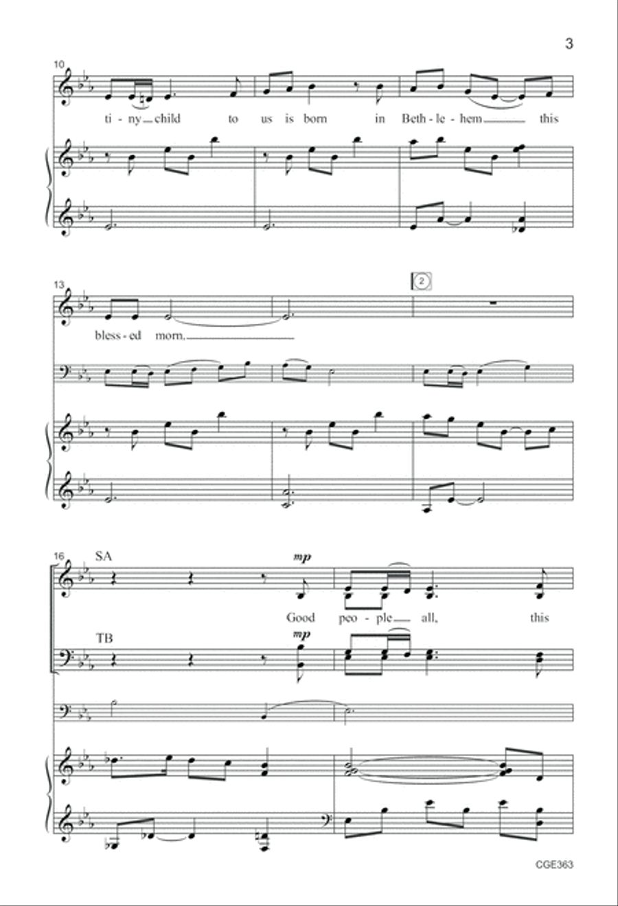 The Wexford Carol - SATB 4-Part scores gallery preview page 3