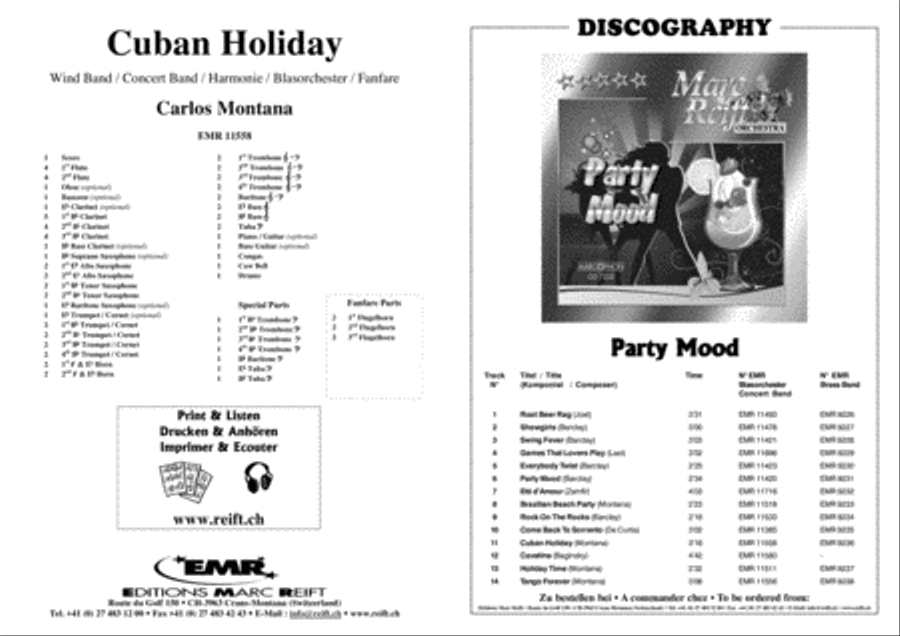Cuban Holiday Concert Band scores gallery preview page 2