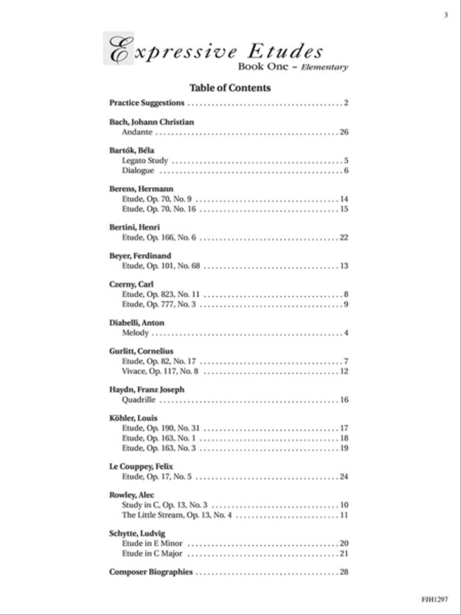 Expressive Etudes, Book One Piano Method scores gallery preview page 2