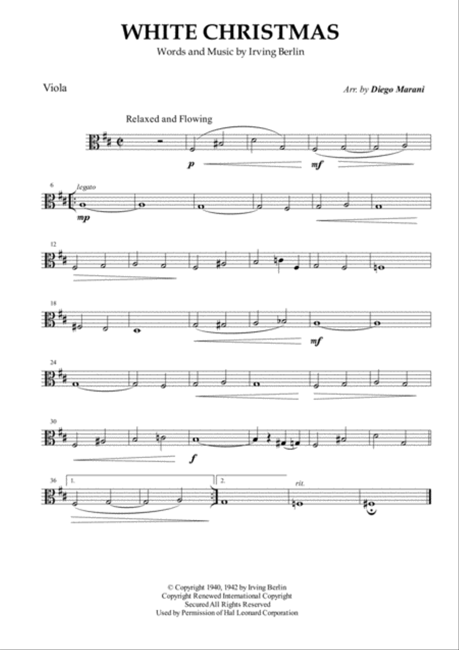 White Christmas String Quartet scores gallery preview page 3
