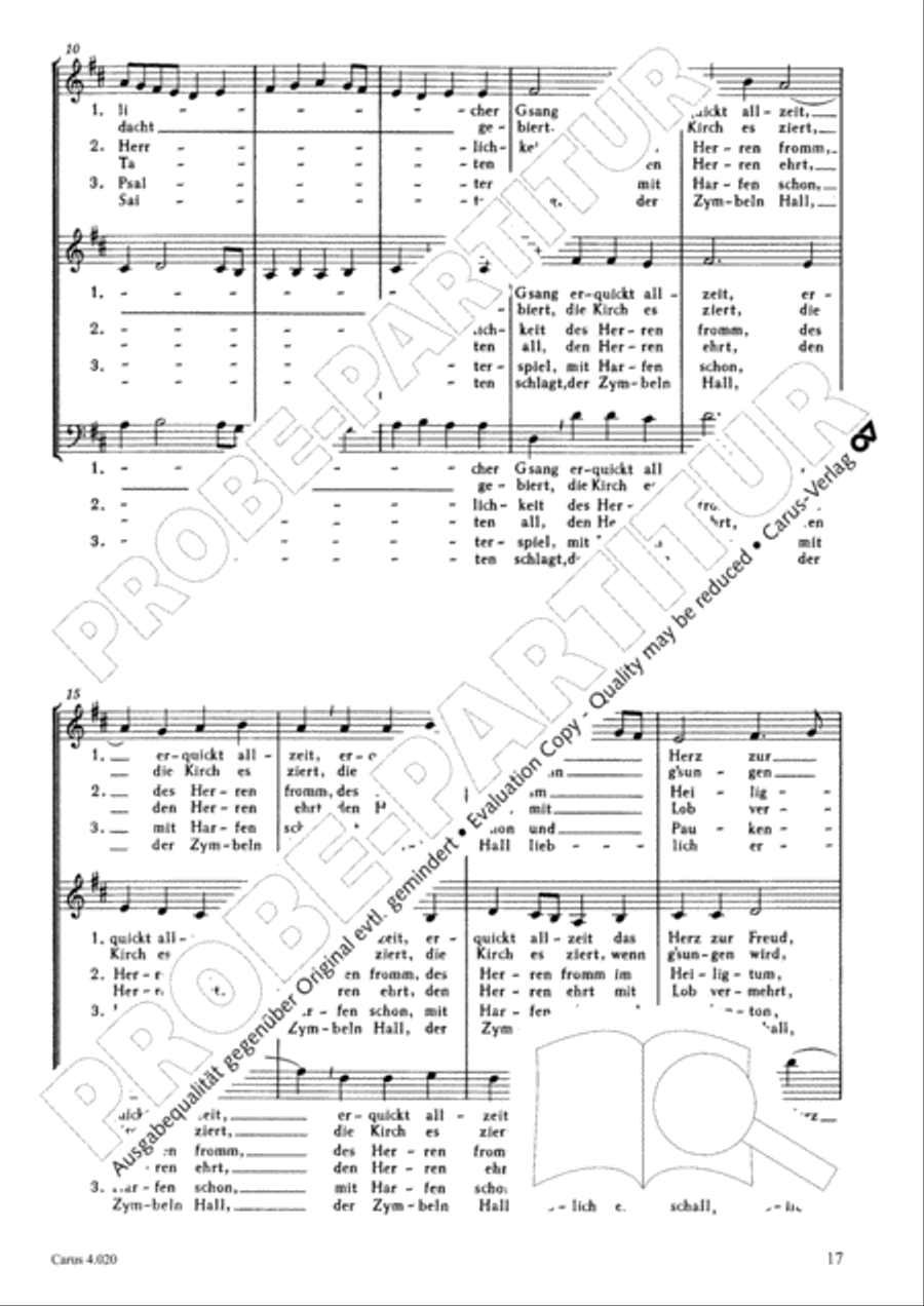 Calvisius: Tricinia. Psalmen und Motetten zu drei Stimmen Choir scores gallery preview page 18