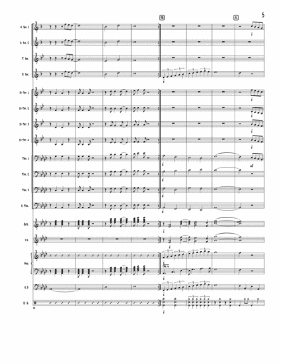 The Jazz Method (in A Flat) Jazz Ensemble scores gallery preview page 5