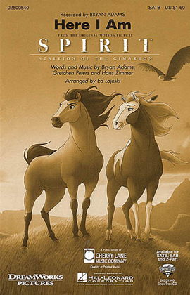 Book cover for Here I Am (from Spirit: Stallion of the Cimarron)