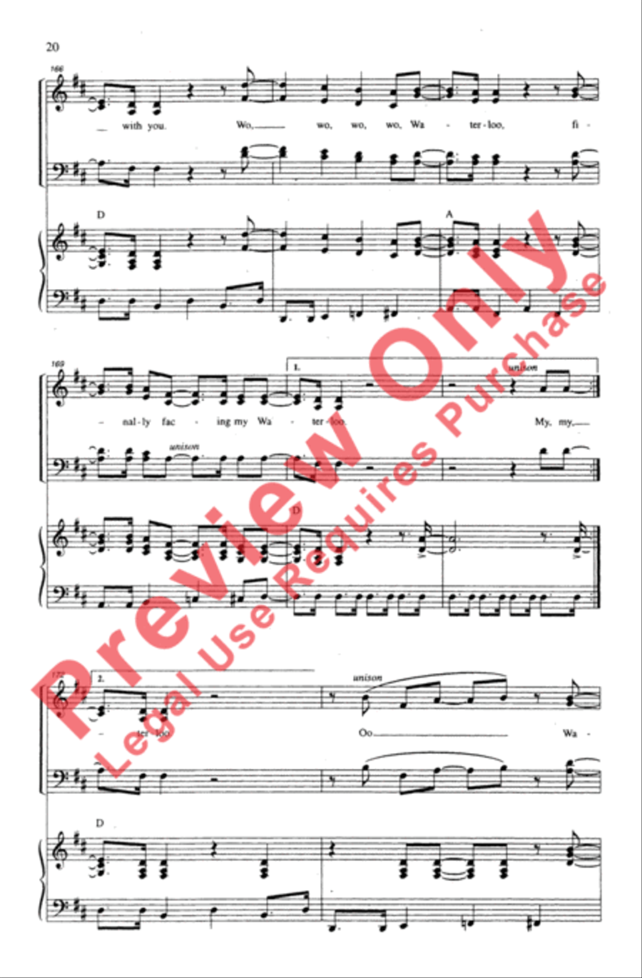 ABBA Forever! ABBA Forever! 4-Part scores gallery preview page 20