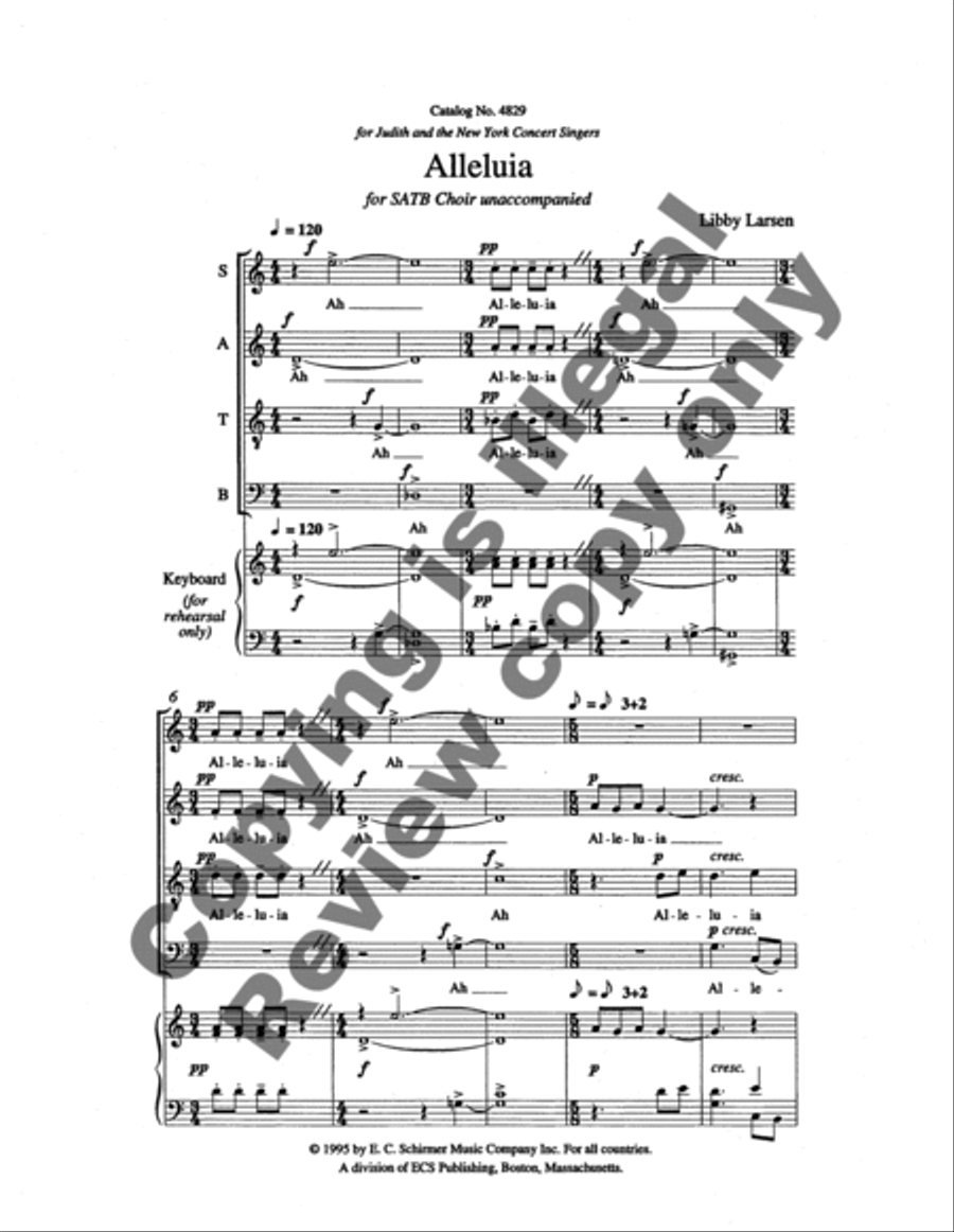 Alleluia 4-Part scores gallery preview page 7