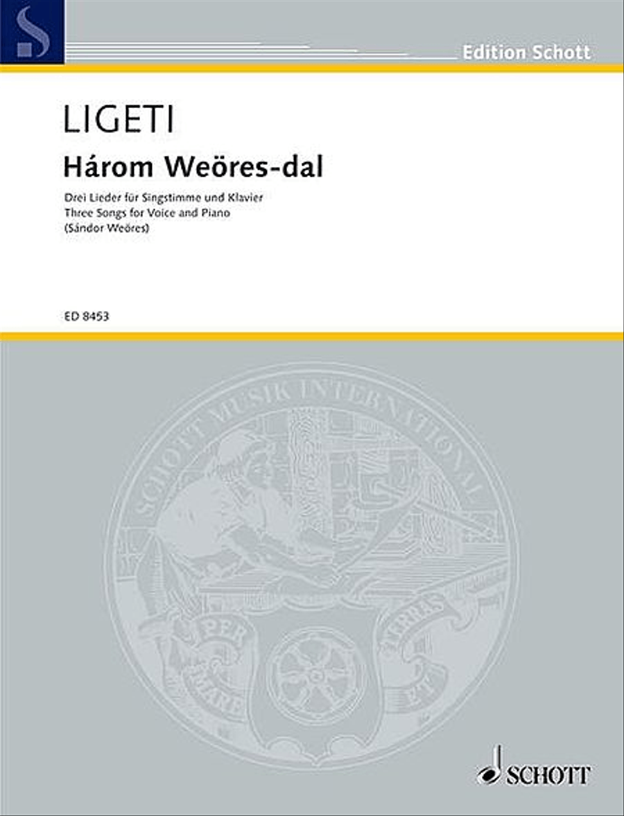 Három Weöres-dal Voice scores gallery preview page 1