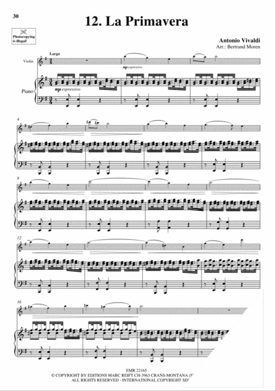 20 Greatest Slow Melodies Violin Solo scores gallery preview page 14