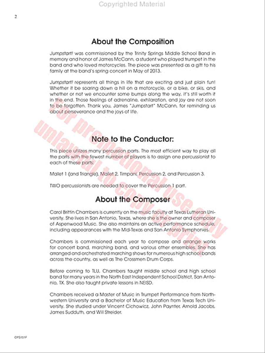 Jumpstart Concert Band scores gallery preview page 3