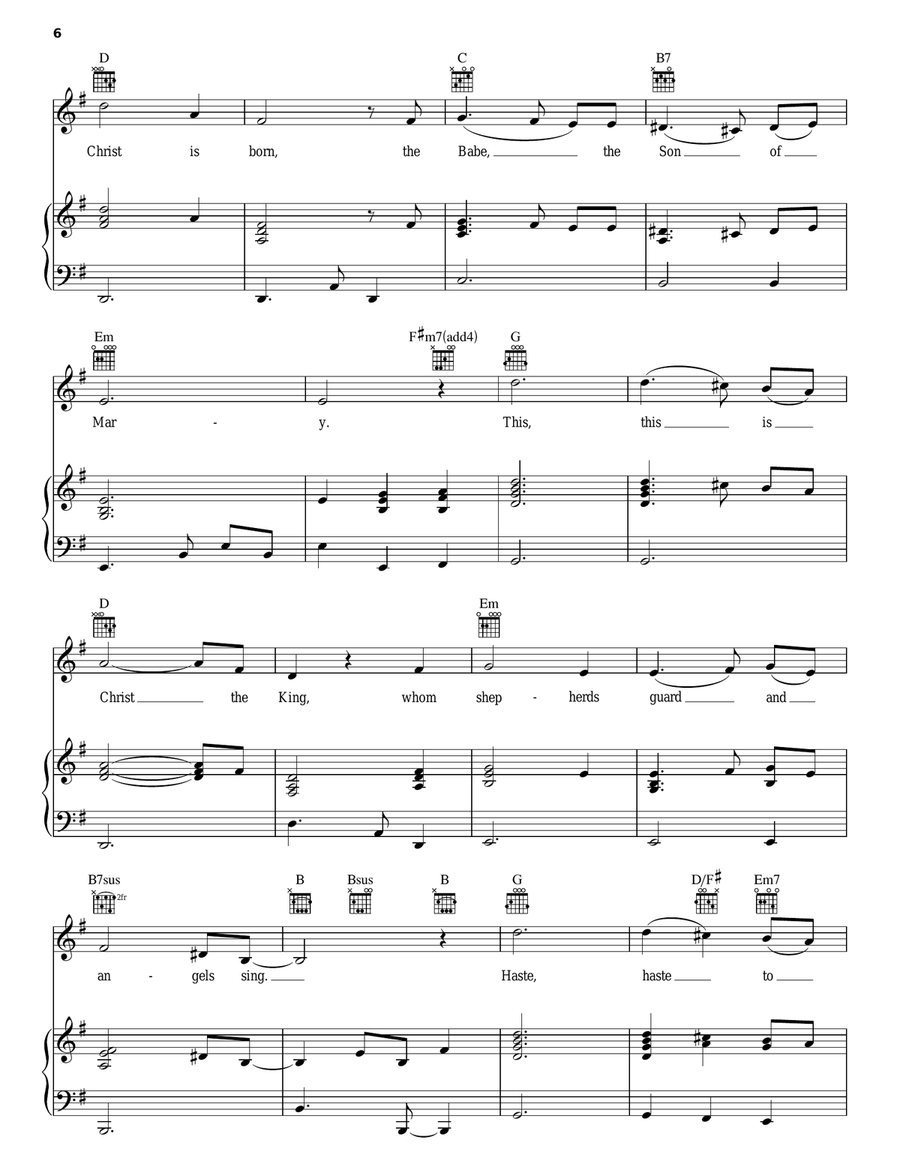 What Child Is This? Piano, Vocal, Guitar scores gallery preview page 6