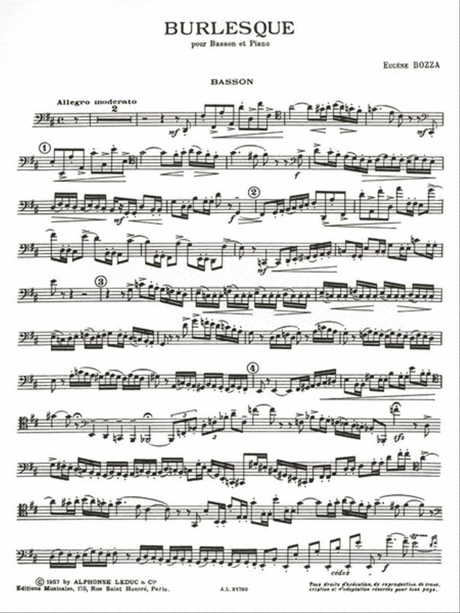 Burlesque (bassoon & Piano) Bassoon Solo scores gallery preview page 2