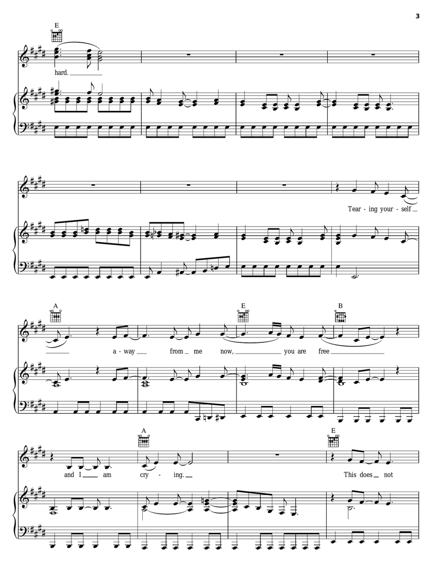 Suite: Judy Blue Eyes Piano, Vocal, Guitar scores gallery preview page 3