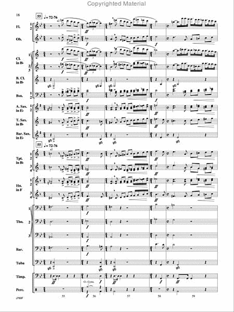 Triumphal Ode Triumphal Ode Concert Band scores gallery preview page 17