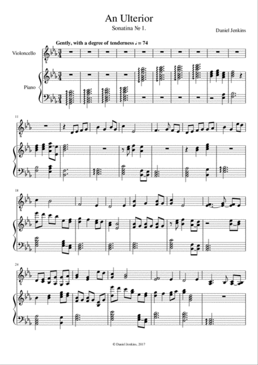 An Ulterior An Ulterior Piano scores gallery preview page 1