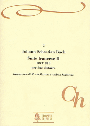 Book cover for French Suite No. 2 BWV 813 for 2 Guitars