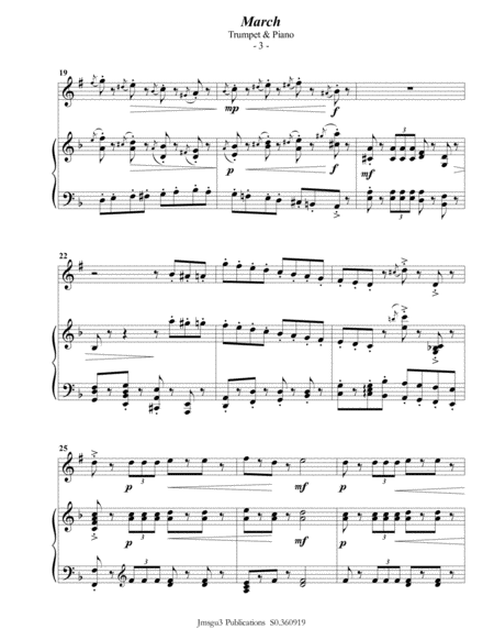 Tchaikovsky: March from Nutcracker Suite for Trumpet & Piano image number null