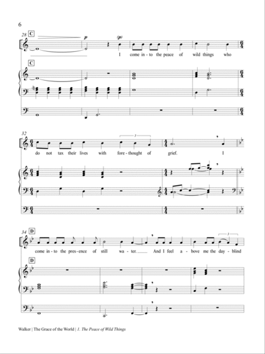 The Grace of the World The Grace of the World High Voice scores gallery preview page 6