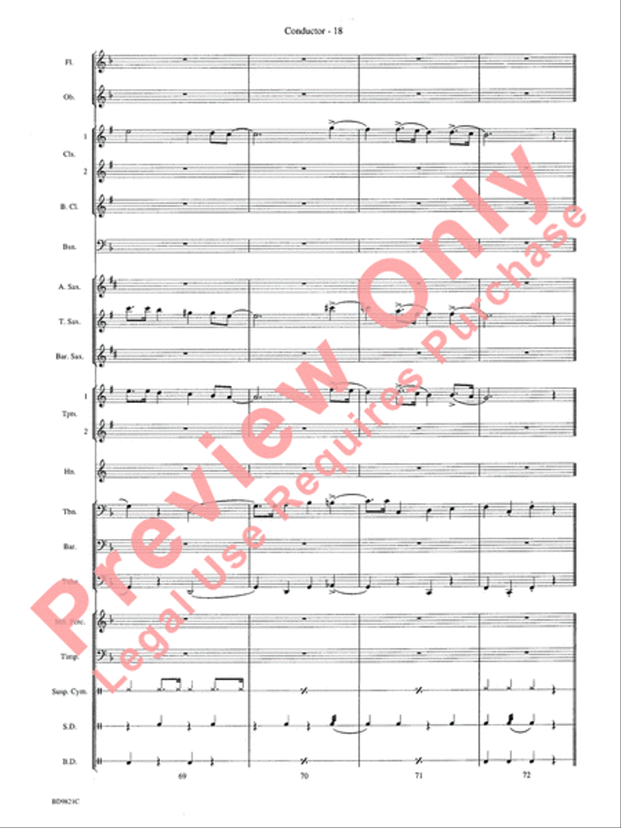 Let It Snow! Let It Snow! Let It Snow! Concert Band scores gallery preview page 21