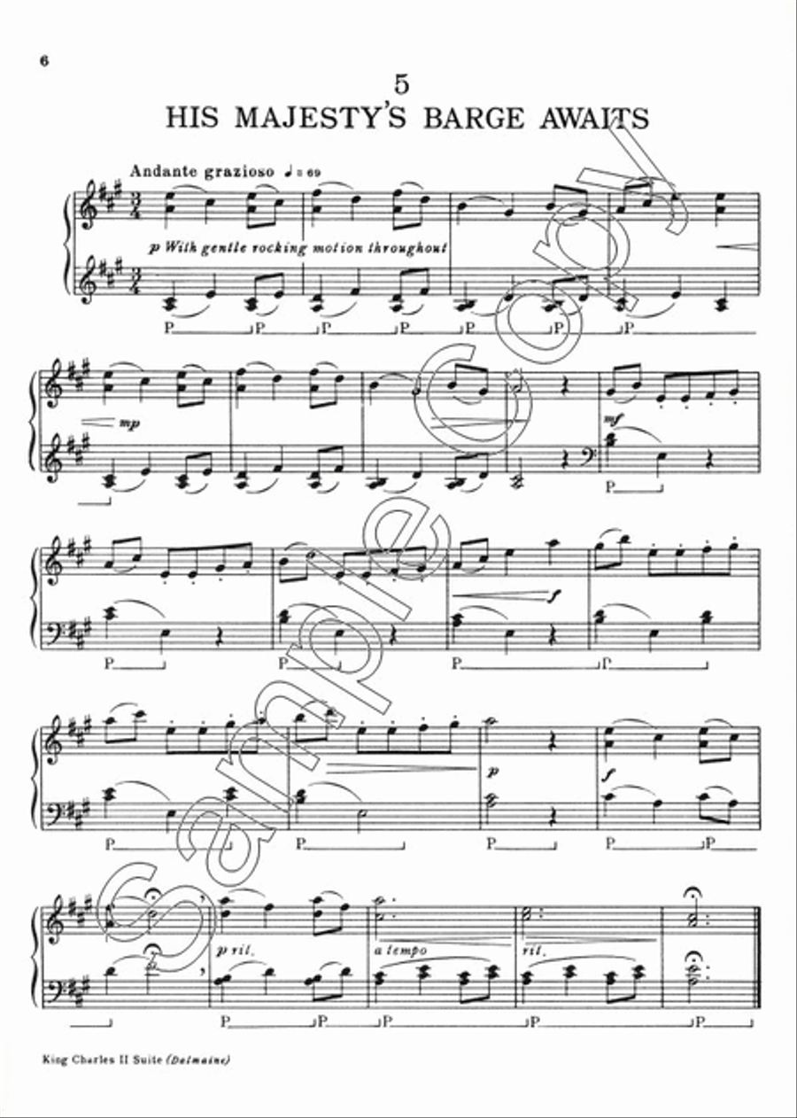 King Charles Suite II Piano Solo scores gallery preview page 3