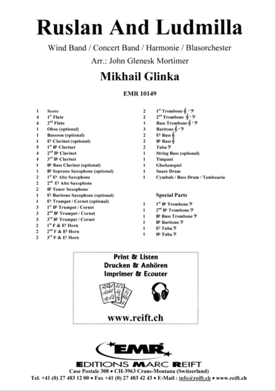 Ruslan And Ludmilla Concert Band scores gallery preview page 2