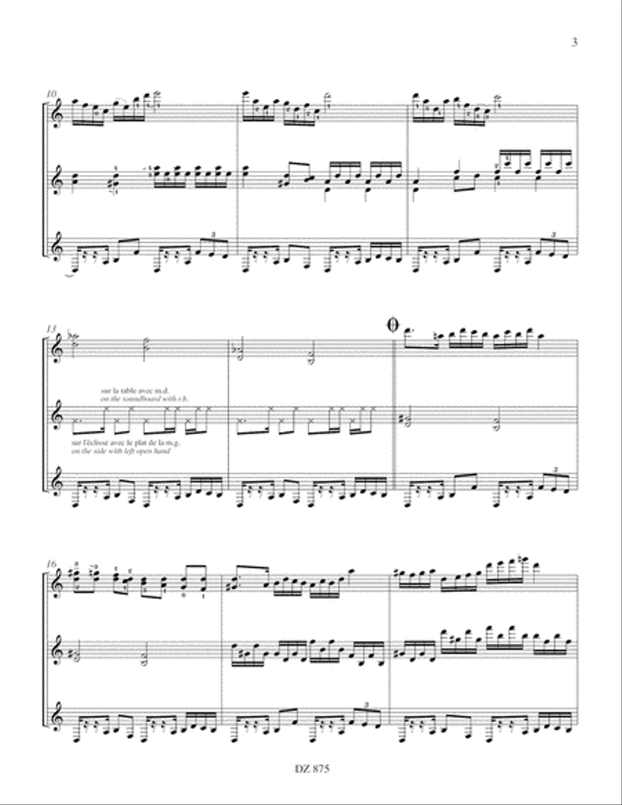 Tango égyptien Guitar Ensemble scores gallery preview page 3