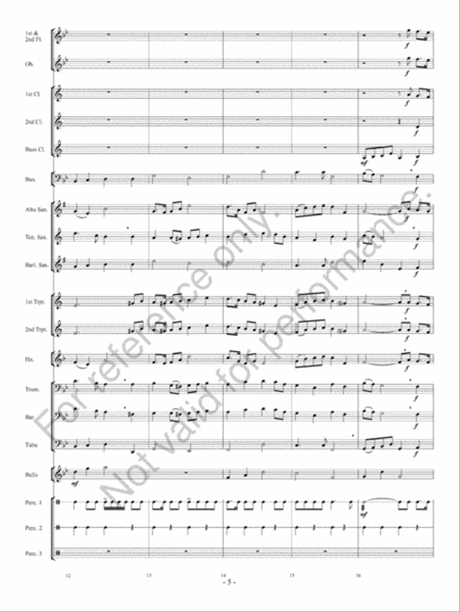 Courtly Procession And Dances Concert Band scores gallery preview page 6