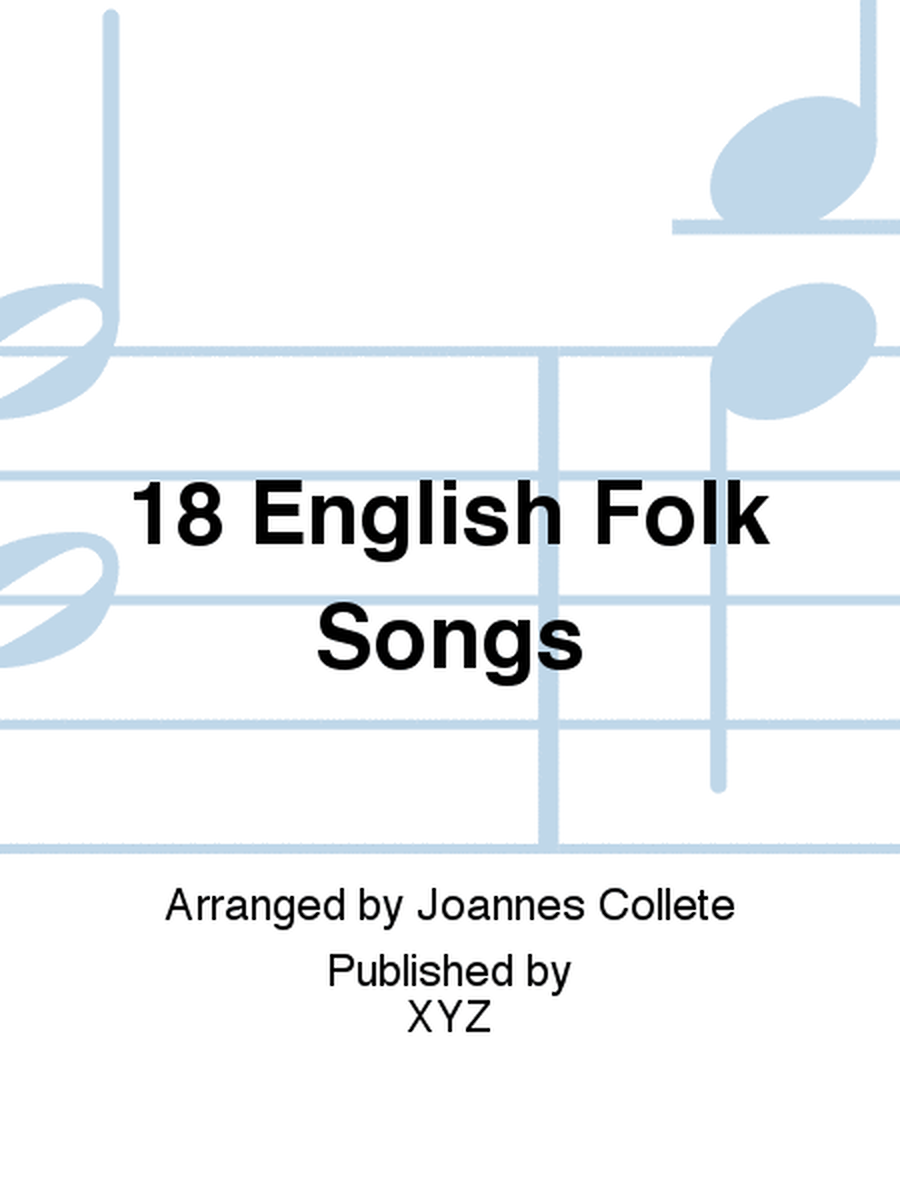 18 English Folk Songs
