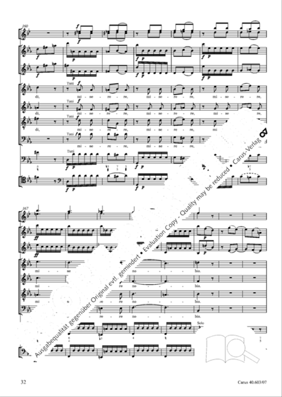 Grosse Orgelsolomesse in Es 4-Part scores gallery preview page 45