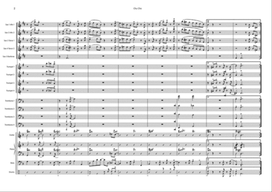 Chucho Big Band scores gallery preview page 3