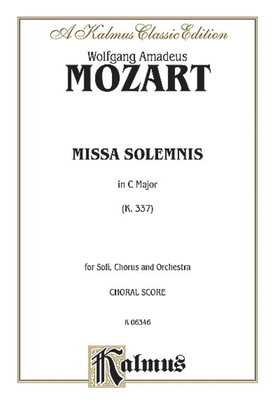 Book cover for Missa Solemnis in C Major, K. 337