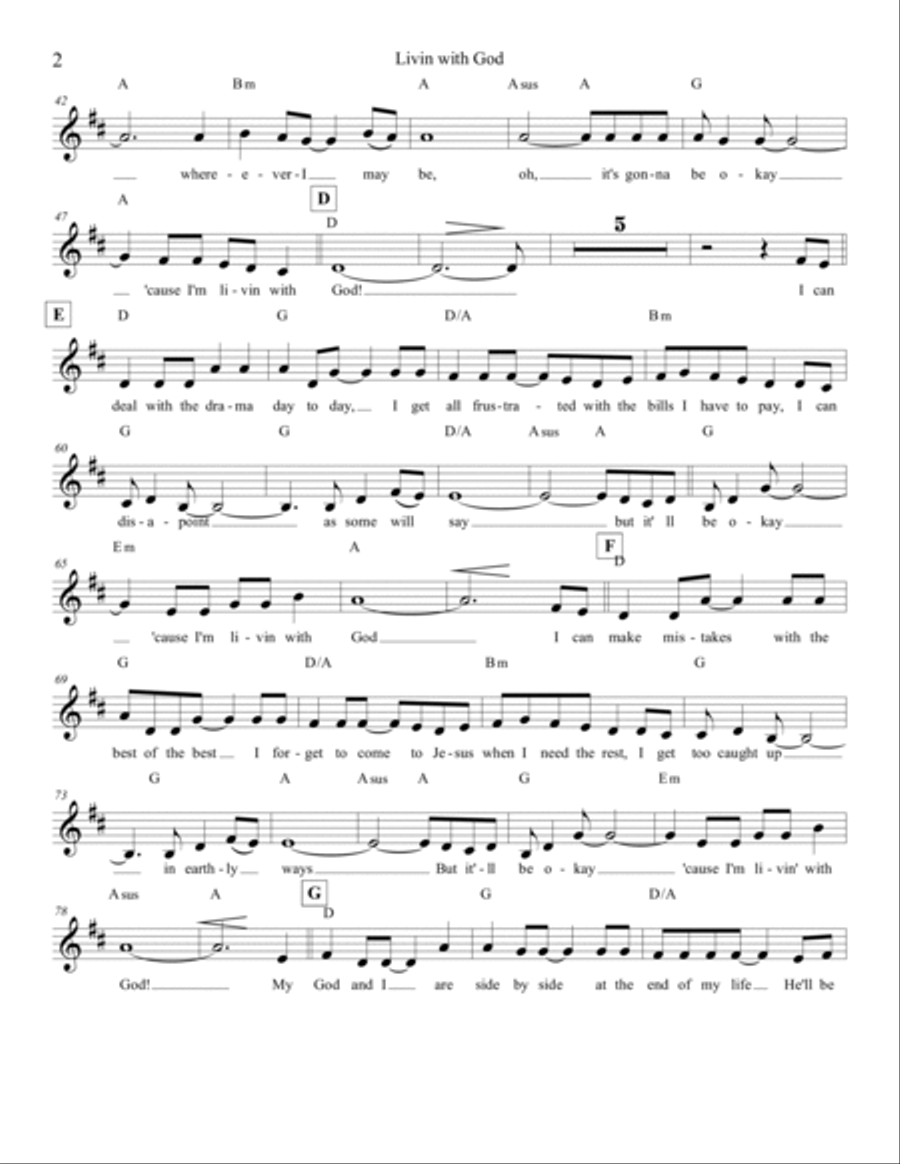 Livin with God Small Ensemble scores gallery preview page 2
