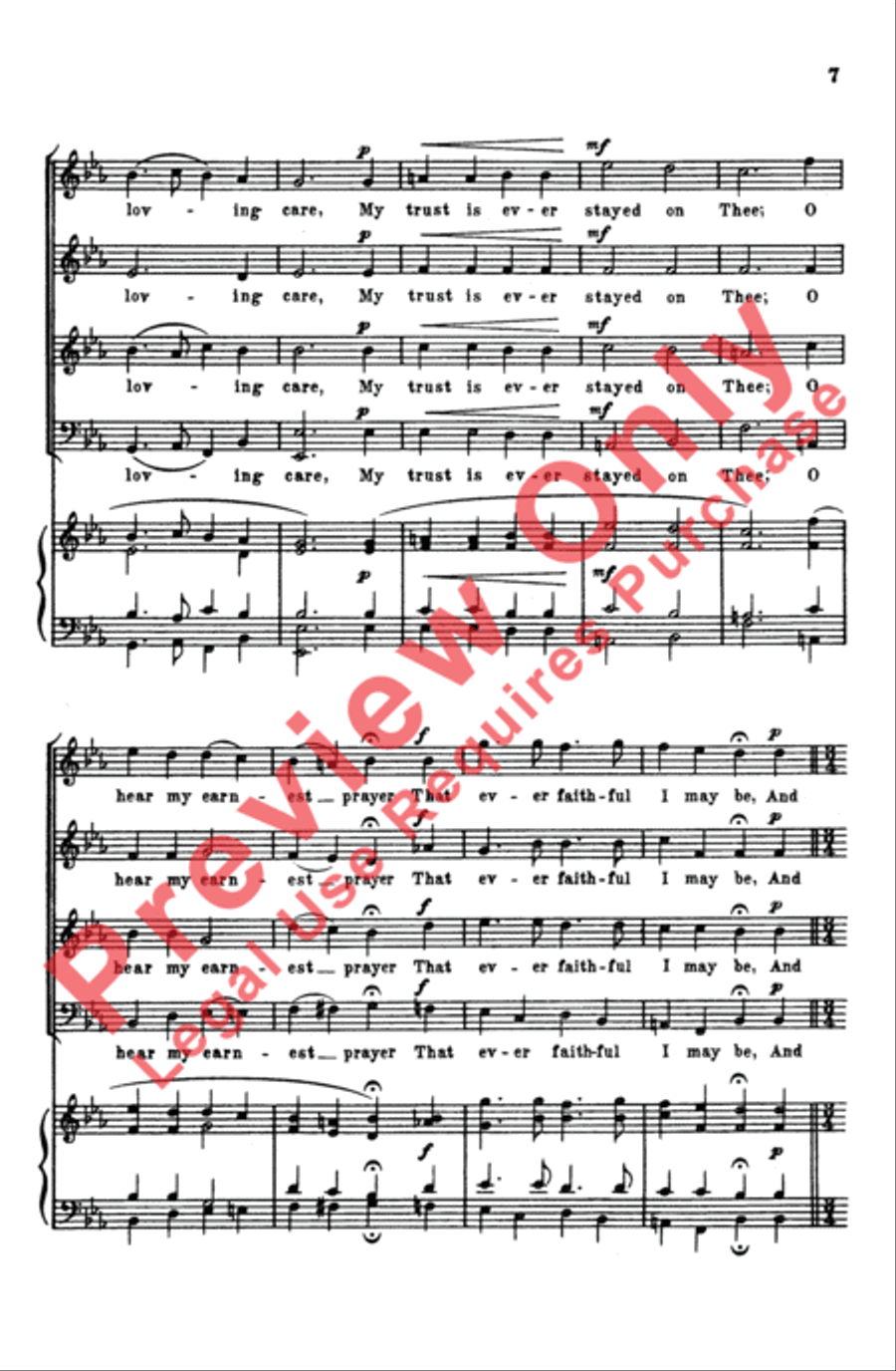 It Is a Precious Thing 4-Part scores gallery preview page 7