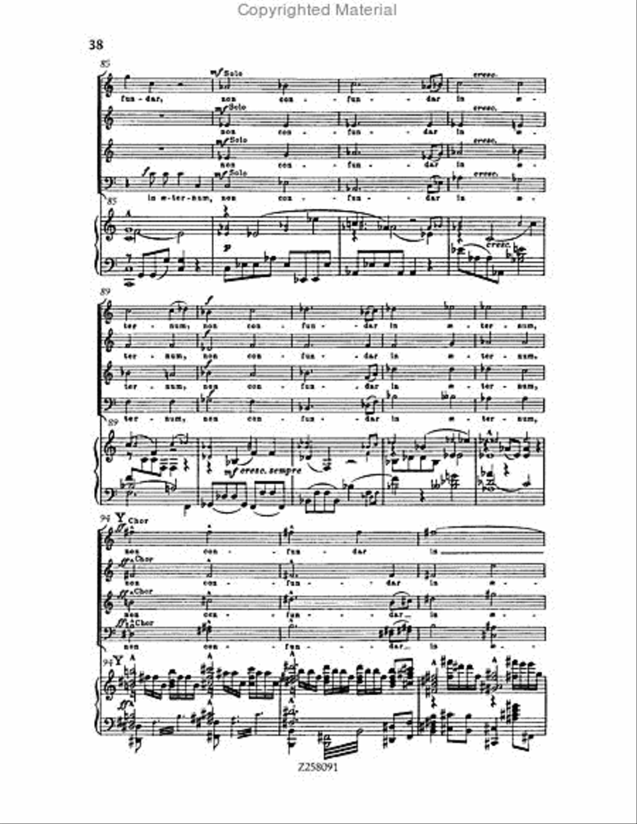 Te Deum, WAB 45 (1886 revision) Choir scores gallery preview page 38
