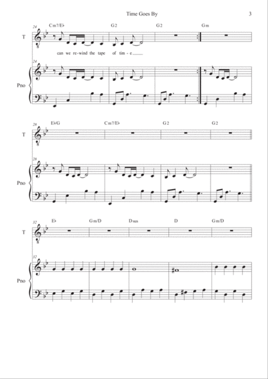 As the years goes by As the years goes by Voice scores gallery preview page 3