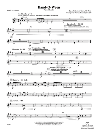 Band-O-Ween: 3rd B-flat Trumpet